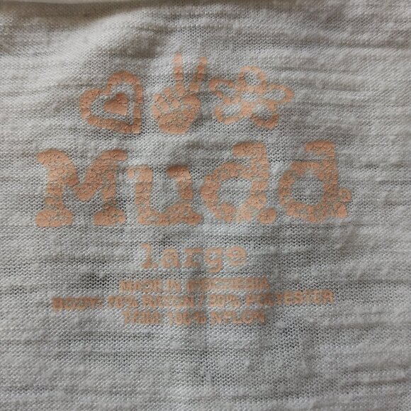 Mudd White Racerback Tank Top Juniors Size L - Picture 4 of 8